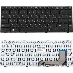 Клавіатура для ноутбука LENOVO (IdeaPad: 100-14IBY) rus, black - мініатюра 2
