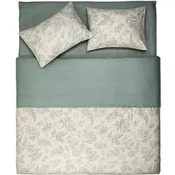Комплект постільної білизни Ardesto Gloria сатин двоспальний євро зелений (ART2022FG)