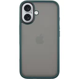 Чохол Epik TPU+PC Metal Buttons для Apple iPhone 16, 6.1 Зелений
