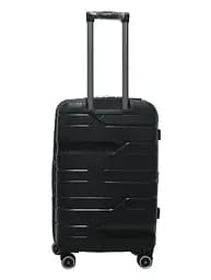 Валіза середня M поліпропілен Milano bag 0306 65×42×28см 56л Чорний - мініатюра 3