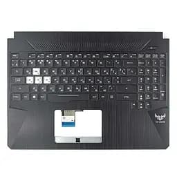 Корпус верхня кришка для Asus FX505DD FX505DT TUF505DD TUF505DT TUF565DD TUF565DT, (топкейс+клавіатура, RGB підсвічування, 90NR02D2-R31UA2, C Cover, Original)
