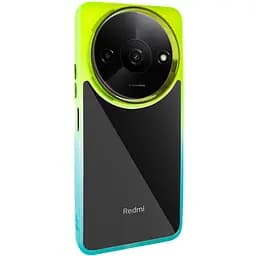 Чохол Epik TPU+PC Fresh sip series для Xiaomi Redmi A3 Бірюзовий/Лимонний