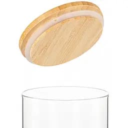 Банка для зберігання Shelley Glass з бамбуковою кришкою 8.5x10.5 см 450 мл (S0105-4) - мініатюра 2