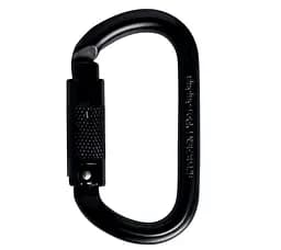 Карабін Singing Rock Steel Oval Carabiner Triple Lock Чорний - мініатюра 2