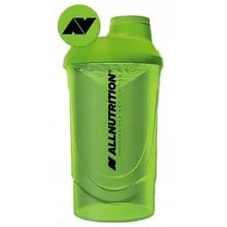 Шейкер спортивний Allnutrition Shaker Grass Green 2LOGO 600 мл
