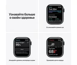 Смарт-годинник Apple Watch Series 7 GPS 45mm Midnight Aluminum Case with Midnight Sport Band [MKN53] [60288] - мініатюра 5