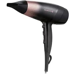 Фен Remington Rose Shimmer, 2200Вт, 3 режими, дифузор, іоніз-я, хол. обдув, чорно-рожевий