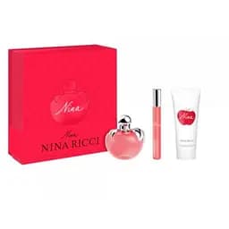 Набір Nina Ricci Nina 50 мл туалетна вода, 75 мл лосьйон для тіла, 10 мл міні рол он