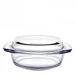 Кастрюля из термостекла с крышкой 1500ml круглая MS-0294