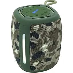 Колонка Kisonli Q17 Bluetooth 5.3, 1х8W, 1800mAh, USB/TF/TWS/FM/BT/LED, DC: 5V/1A, BOX, Camouflage, Q45