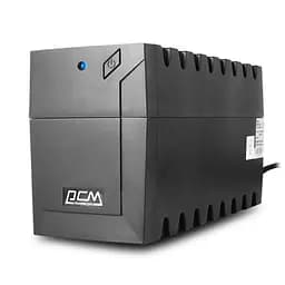 ДБЖ PowerCom RPT-1000A IEC Black, 1000VA, 600W, лінійно-інтерактивний, AVR, 3 розетки (IEC), батарея 12В/9Ач x 1 шт