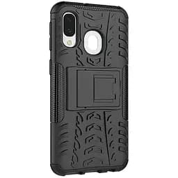 Чохол-накладка Toto Dazzle Kickstand 2 in 1 Case Samsung Galaxy A40 Black - мініатюра 7