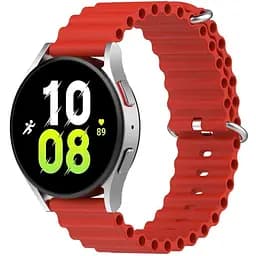 Браслет Samsung Galaxy Watch 6 Classic 43mm 6 Classic 47mm - червоний ширина кріплення 20мм силікон Watchbands Hump (W34-743242342)