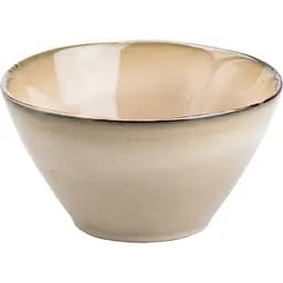 Салатниця порцелянова TS Kitchen 22.5 см у стилі ретро бежеа HP23376