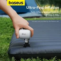 Портативний насос для матраців Baseus PocketGo Portable Air Pump Stellar White (C11157700221-00) - мініатюра 4