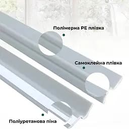 Ущільнювач для вікон Supretto із пінополіуретану вітрозахисний 4 м (91620001) - мініатюра 8