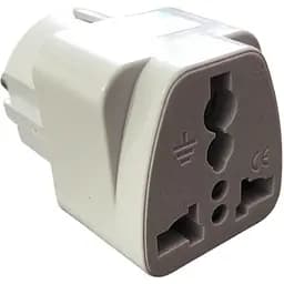 Перехідник мережевий з американської вилки на євро із заземленням універсальний England