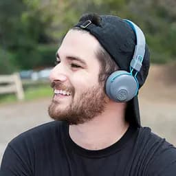 Навушники Jlab Studio Wireless On Ear Grey Blue (IEUHBASTUDIORGRYBLU4) - мініатюра 4