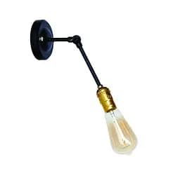 Бра настенное Levistella 752WG3302-1 E27 60W черный с золотым патроном для дома