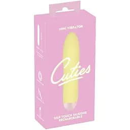Мини вибратор Cuties Orion 13.2 см желтый