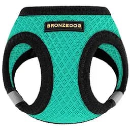 Шлея для собак Bronzedog Mesh Vest, розмір 4XS, 20х24 см, ментолова - мініатюра 2