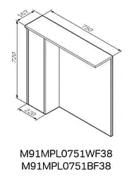 Дзеркало з шафою AM.PM Gem S 75 см M91MPL0751BF38 - мініатюра 8
