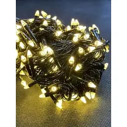 Новорічна LED гірлянда Конус 12 метрів 200 яскравих Тепло білих лампочок