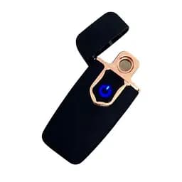 Зажигалка ZGP 712 электрическая спиральная USB, металлическая, черная