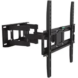 Настенный крепеж LCD/Plasma TV 26-55" Walfix R-414B черный, VESA 400x400, до 35 кг, поворот на 120°, наклон -12°~+3°, вращение