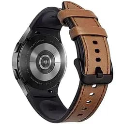 Ремінець Primolux Leather Silicone для годинника Samsung Galaxy Watch 4 40 мм SM-R860/SM-R865 Brown