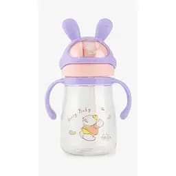 Пляшка-непроливайка з соломинкою WM111530 450 мл Фіолетовий