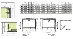 Душова кабіна Radaway Carena KDJ 100Lx90x195 34444-01-08NL - мініатюра 5