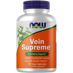 Натуральная добавка NOW Vein Supreme, 90 вегакапсул