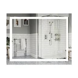 Дзеркало Qtap Mideya 900x700 з LED-підсвічуванням Touch, з антизапотіванням, з диммером яскравості Reverse QT2078NCF9070W