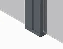Шторки скляні на ванну Koer SR BS04-95x140-TR-07 прозоре скло 6 мм, graphite KR5404, Універсальна, прозорий, графіт - мініатюра 4
