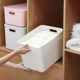 Ящик для зберігання МВМ My Home FH-14 XXL 360х257х240 мм білий (FH-14 XXL WHITE) - мініатюра 4