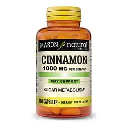 Натуральна добавка Mason Natural Cinnamon 1000 mg, 100 капсул
