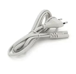 Кабель живлення Voltronic 2PIN Powercord IEC-C7 CEE 7/16 0.75mm Grey 1.8m - мініатюра 2