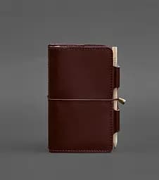 Шкіряний блокнот (Софт-бук) 3.0 бордовий