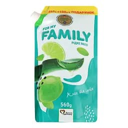 Рідке мило For My Family, алоє та лайм, 560 мл