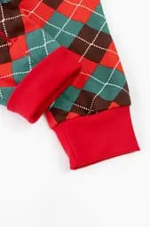Дитячий ромпер в клітинку Scotland з начосом на блискавці - мініатюра 4