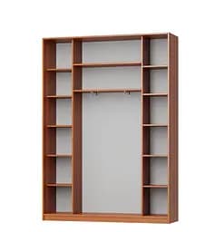 Шафа-купе тридверна MebelStar Комбо AL 2ДСП/Дзеркало 180x45x240 см Аляска білий (MBS-1677) - мініатюра 2