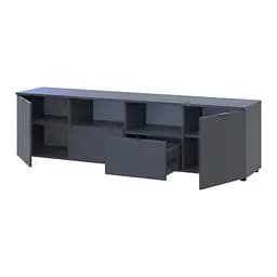 Комод Doros Рон 4 Графіт 2 фасади 2 шухляди 180х38х50 (44900234) - мініатюра 2
