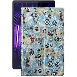 Чехол StatusCASE из экокожи для планшета Lenovo M10 Plus TB-X606F Круги-цветные