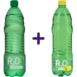 Набор: вода минеральная ReO для медицинских целей слабогазированная 950 мл + вода минеральная ReO для медицинских целей слабогазированная с лимоном 950 мл