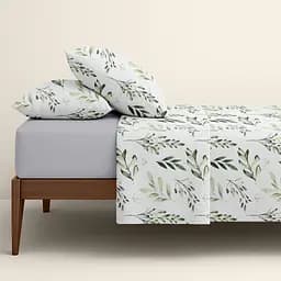 Комплект постільної білизни Cosas Olive mood CS4 Сімейний оливковий (OliveMood_El180x30-52Grey_160x2) - мініатюра 2