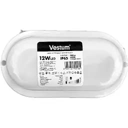 Светодиодный светильник ЖКХ Vestum LED S 12W овал 6500K 220V Vestum 1-VS-7207