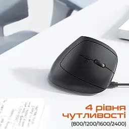 Комп'ютерна мишка MeeTion BTM008 Wireless/Bluetooth Black (MT-BTM008-A) - мініатюра 4