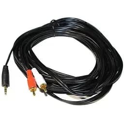 Кабель-переходник звуковой Atcom 3.5 мм M - 2xRCA M 7.5 м черный (10710)