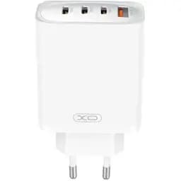Сетевое зарядное устройство для XO CE23 (EU) 65W GaN Nitride (3USB-C+1USB-A) Fast Charging Charger Белый